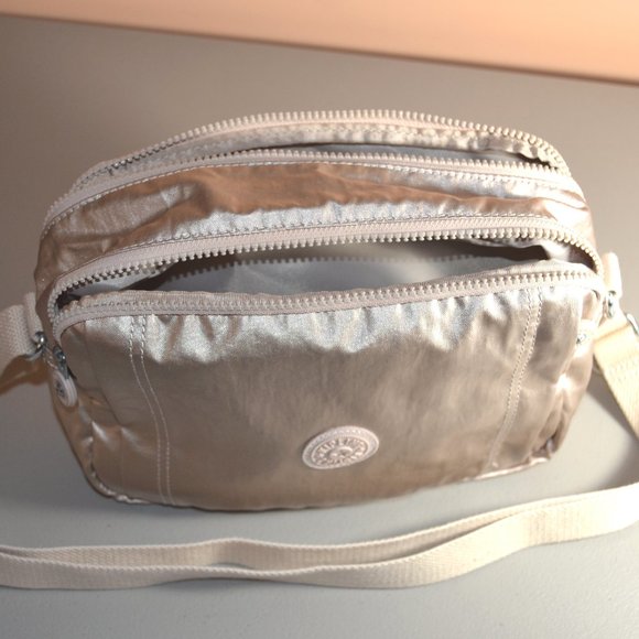 Kipling Benci Like New Metallic Gold Crossbody Bag - Picture 14 of 16